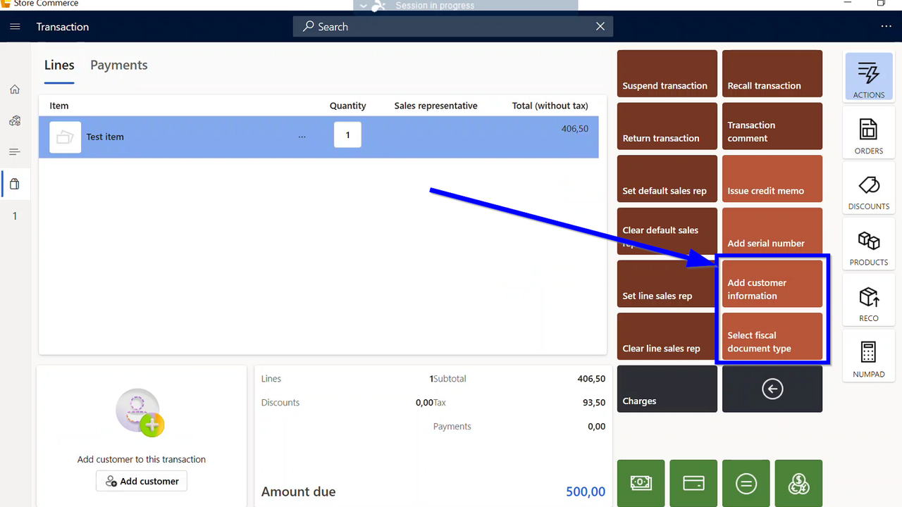 Store Commerce POS with Poland fiscalization actions